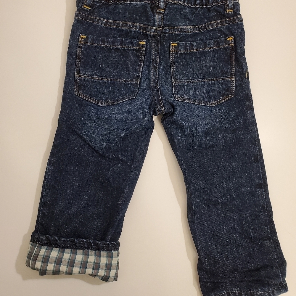 🔥HOST PICK🔥Baby Gap Jeans w/Adorable Plaid Lining - Picture 3 of 7